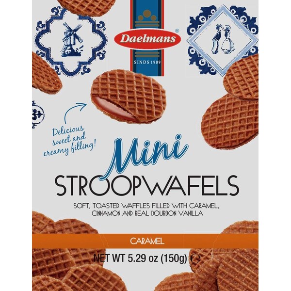 Daelmans Mini Caramel Stroopwafel Pouch 5.29 oz., PK10 3335 - main